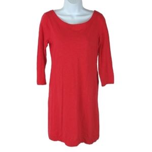 Banana Republic long sleeves red dress